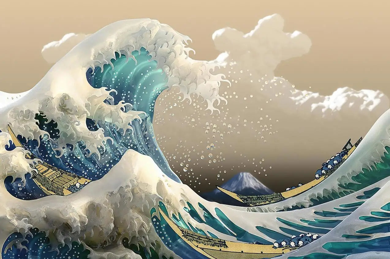 Great Wave Of Kanagawa Japan Vintage Canvas Art Poster And Prints Wall Painting No Frame Home Decor Picture For Living Room