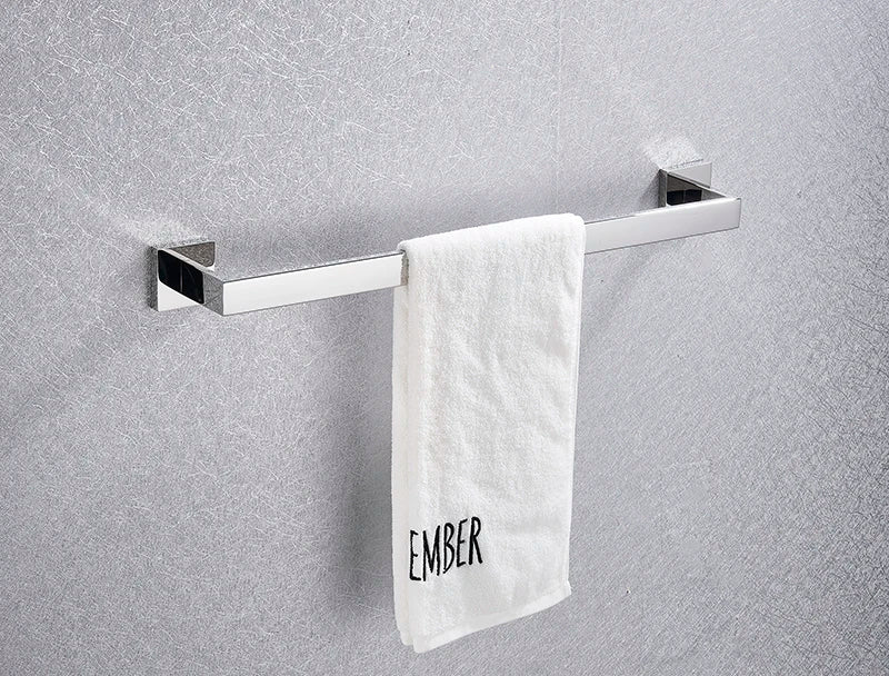 Bathroom Hardware Set Chrome Robe Hook Towel Rail Bar Rack Bar Shelf Tissue Paper Holder Toothbrush Holder Bathroom Accessories