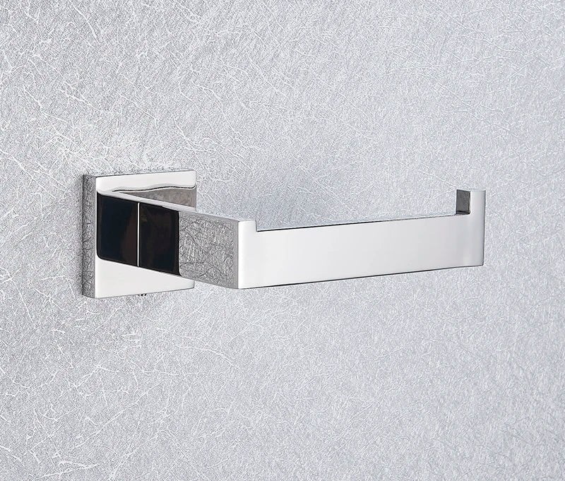 Bathroom Hardware Set Chrome Robe Hook Towel Rail Bar Rack Bar Shelf Tissue Paper Holder Toothbrush Holder Bathroom Accessories