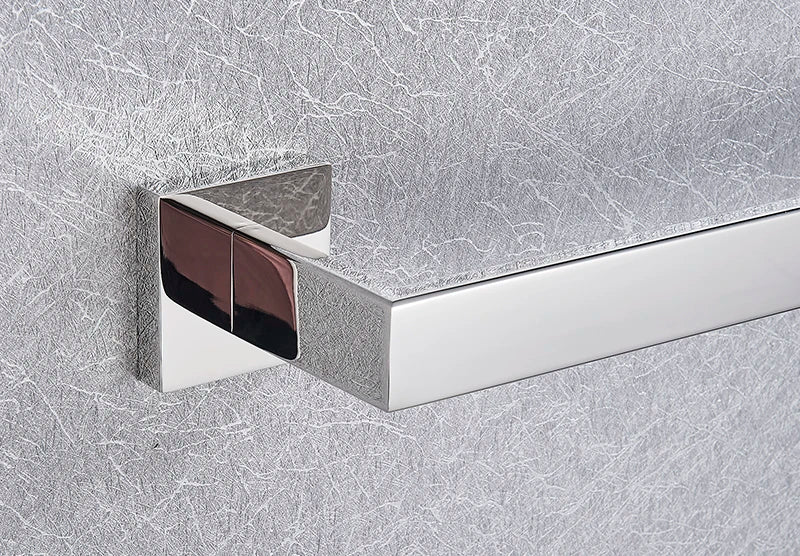 Bathroom Hardware Set Chrome Robe Hook Towel Rail Bar Rack Bar Shelf Tissue Paper Holder Toothbrush Holder Bathroom Accessories