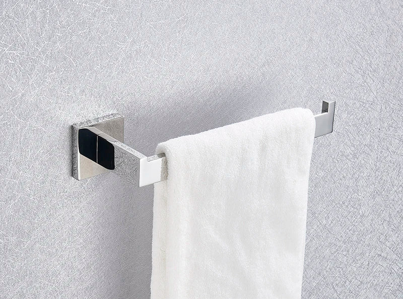Bathroom Hardware Set Chrome Robe Hook Towel Rail Bar Rack Bar Shelf Tissue Paper Holder Toothbrush Holder Bathroom Accessories