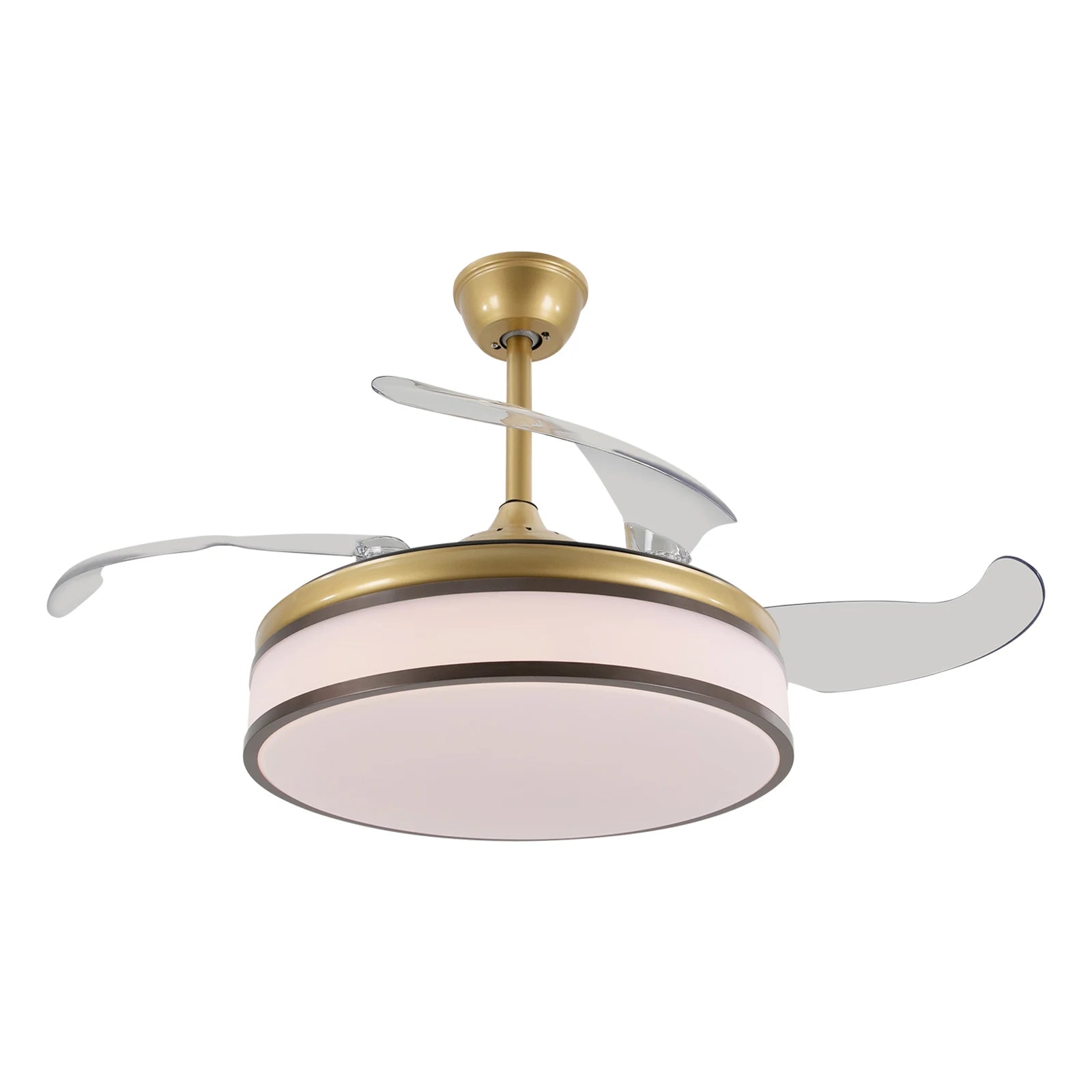 42 Inch Fan Pendant Light，ceiling Fan Light, Ceiling Fan Light with Remote Control, Ceiling Fan Lamp for Bedroom Kitchen