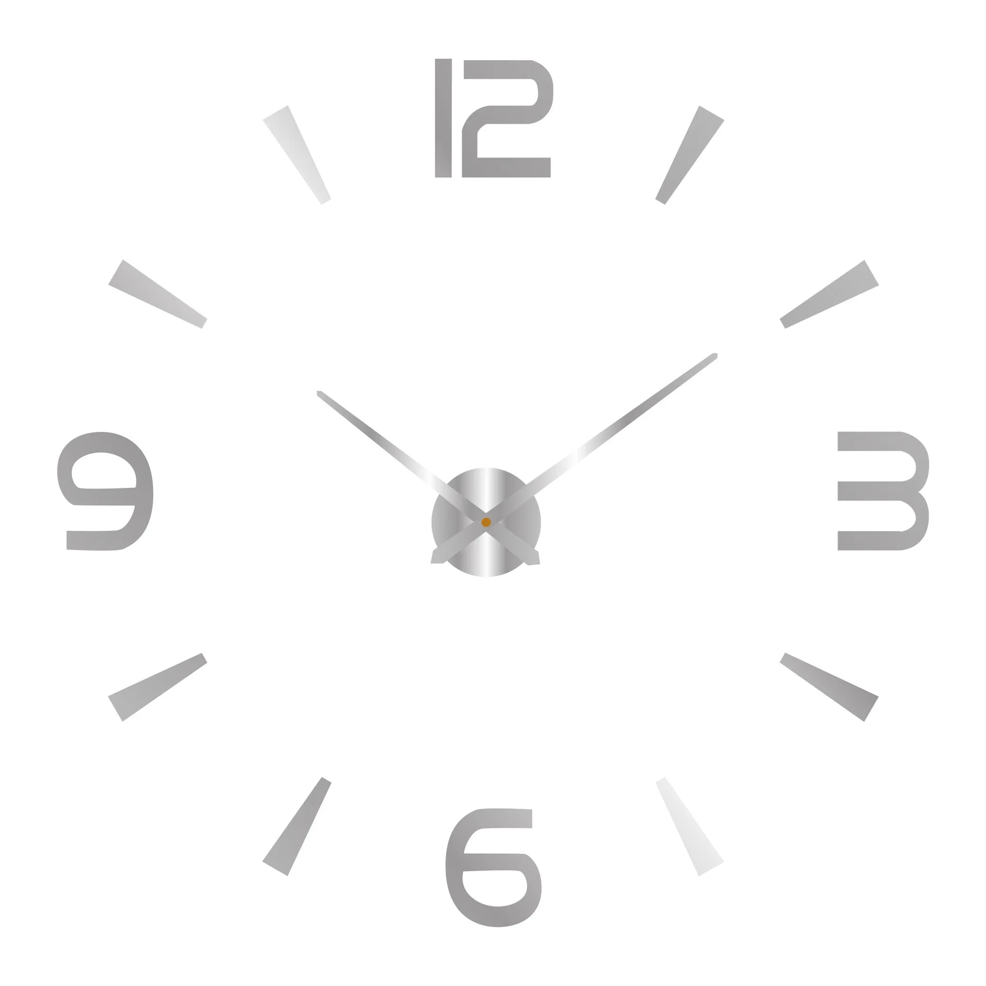 3D Wall Clock Luminous Frameless Wall Clocks DIY Digital Clock Wall Stickers Silent Clock for Home Living Room Office Wall Decor