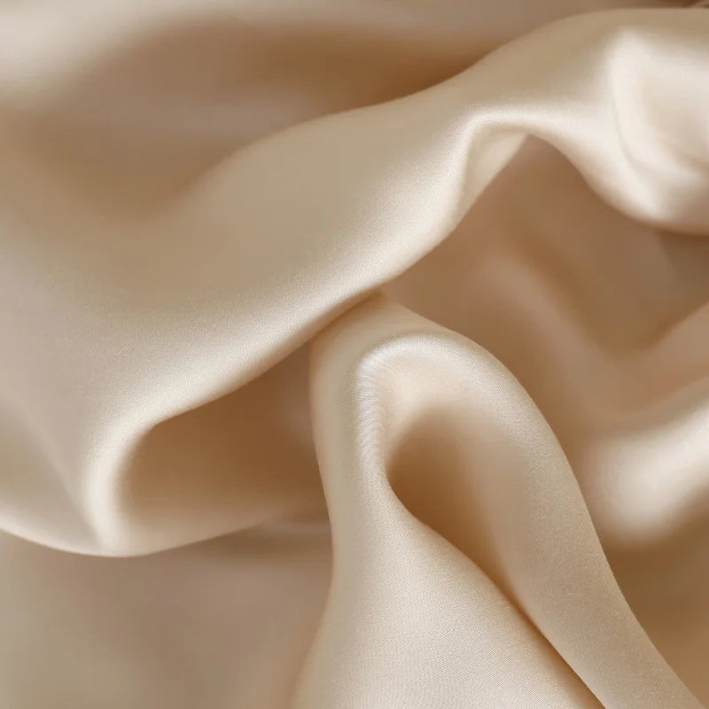 Mulberry Silk Fitted Bed Sheet with Elastic Bands Luxury Mattress Cover Single Double King Queen Size Bed Cover 100/140/200/220