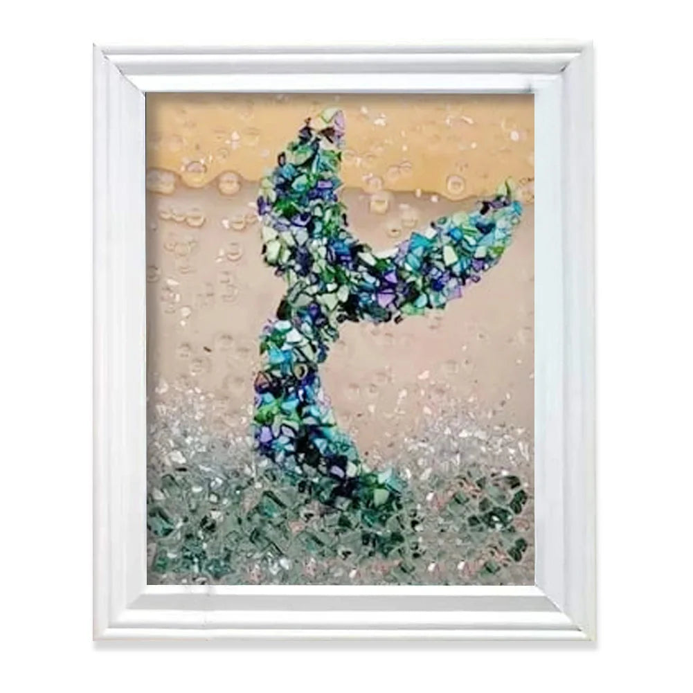 Sea Glass Art Kits Sea Glass Art & Craft Kit Creative Sea Themed Photo Frame Resin Beach Art Kit Gift for Friends