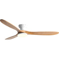 42/52inch Low Floor Ceiling Fan Light Remote Control Led Llights Indoor Restaurant Solid wood fan leaves With Fan Chandelier