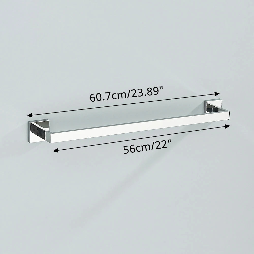 Bathroom Hardware Set Chrome Robe Hook Towel Rail Bar Rack Bar Shelf Tissue Paper Holder Toothbrush Holder Bathroom Accessories