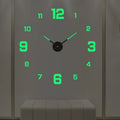 Large 3D Wall Clock Luminous Classic Wall Clocks DIY Digital Clock Wall Watches Stickers Silent Clock for Home Living Room Table