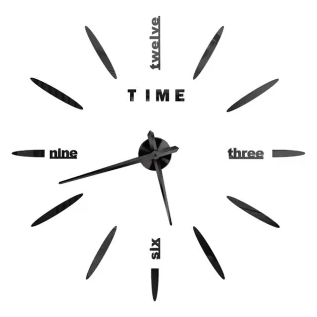 3D Wall Clock Luminous Frameless Wall Clocks DIY Digital Clock Wall Stickers Silent Clock for Home Living Room Office Wall Decor