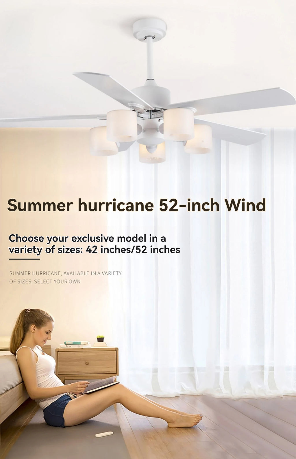 Modern Minimalist Ceiling Fans With Led Lights For Living Dining Room Bedroom Indoor Remote Control 5-blade Fan Pendant Light