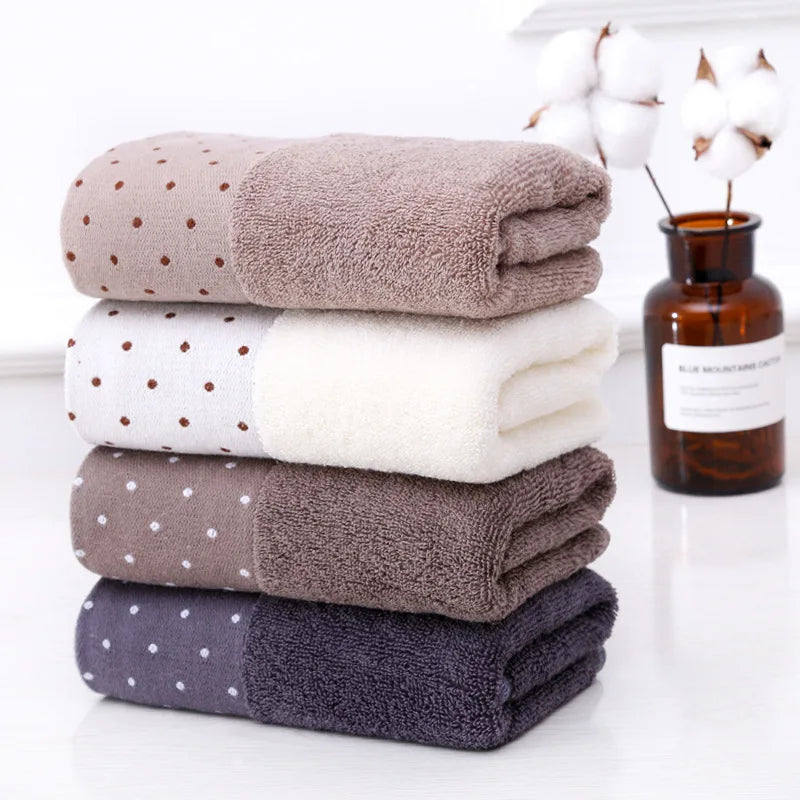 Set of 3 Cotton Bathroom Towels Sets 2pcs Hand Face Towel 35x75cm and 1pcs Big Bath Towels 70X140cm Washcloths Gift Towels 수건 세트