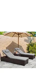 7 Pieces Outdoor PE Wicker Furniture Set Patio Rattan Sectional Conversation Sofa Set with Khaki Cushions and Glass Top T