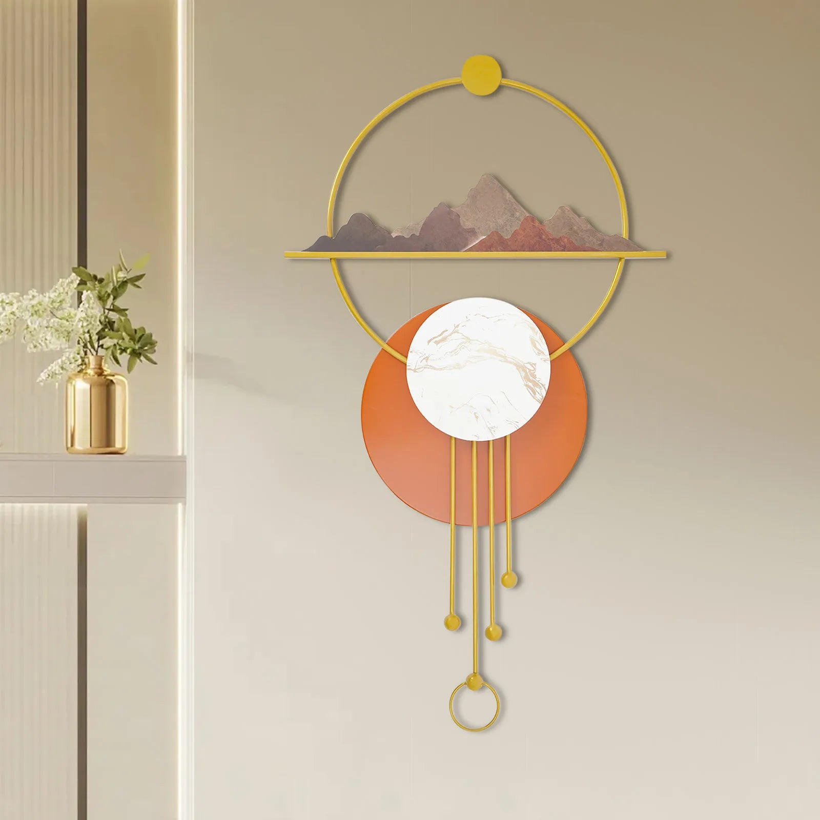 66*119.4cm Iron Wall Decor Hanging Ornaments,Wall Decor, Metal Wall Decor, Metal Wall Art
