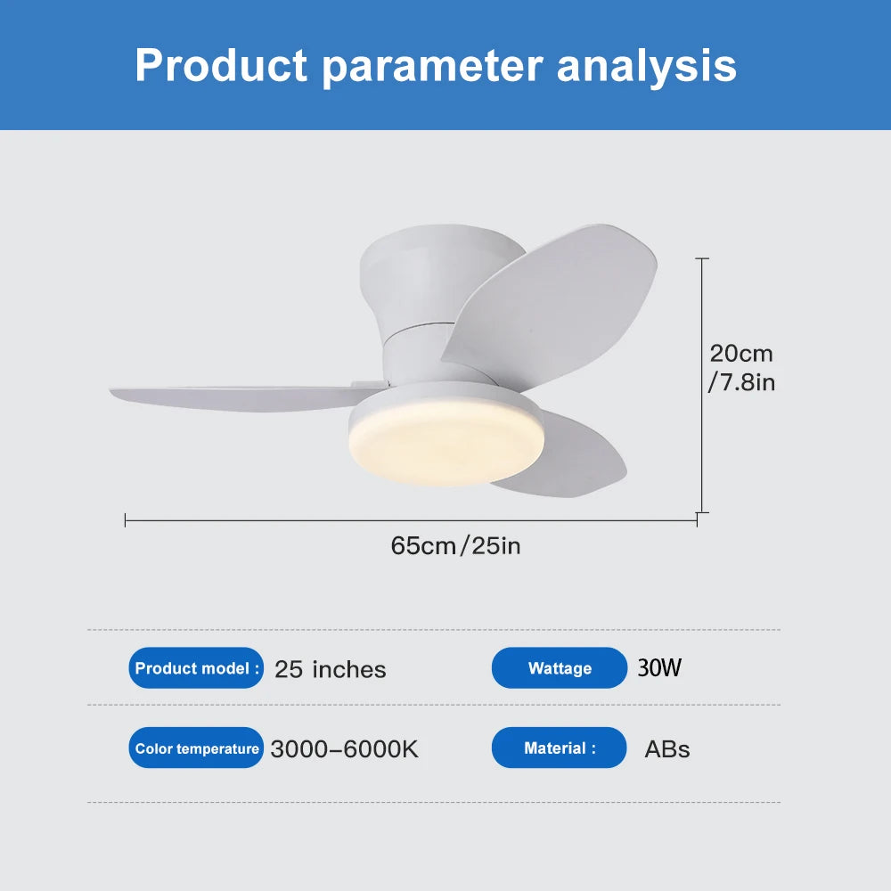 Nordic fan lights, bedrooms, study rooms, dining rooms, modern and minimalist ceiling fan lights, children's rooms, commercial o