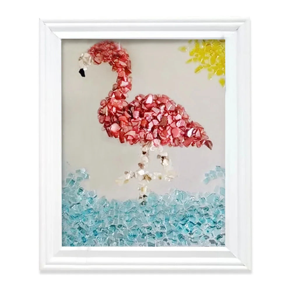 Sea Glass Art Kits Sea Glass Art & Craft Kit Creative Sea Themed Photo Frame Resin Beach Art Kit Gift for Friends