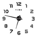 3D Wall Clock Luminous Frameless Wall Clocks DIY Digital Clock Wall Stickers Silent Clock for Home Living Room Office Wall Decor