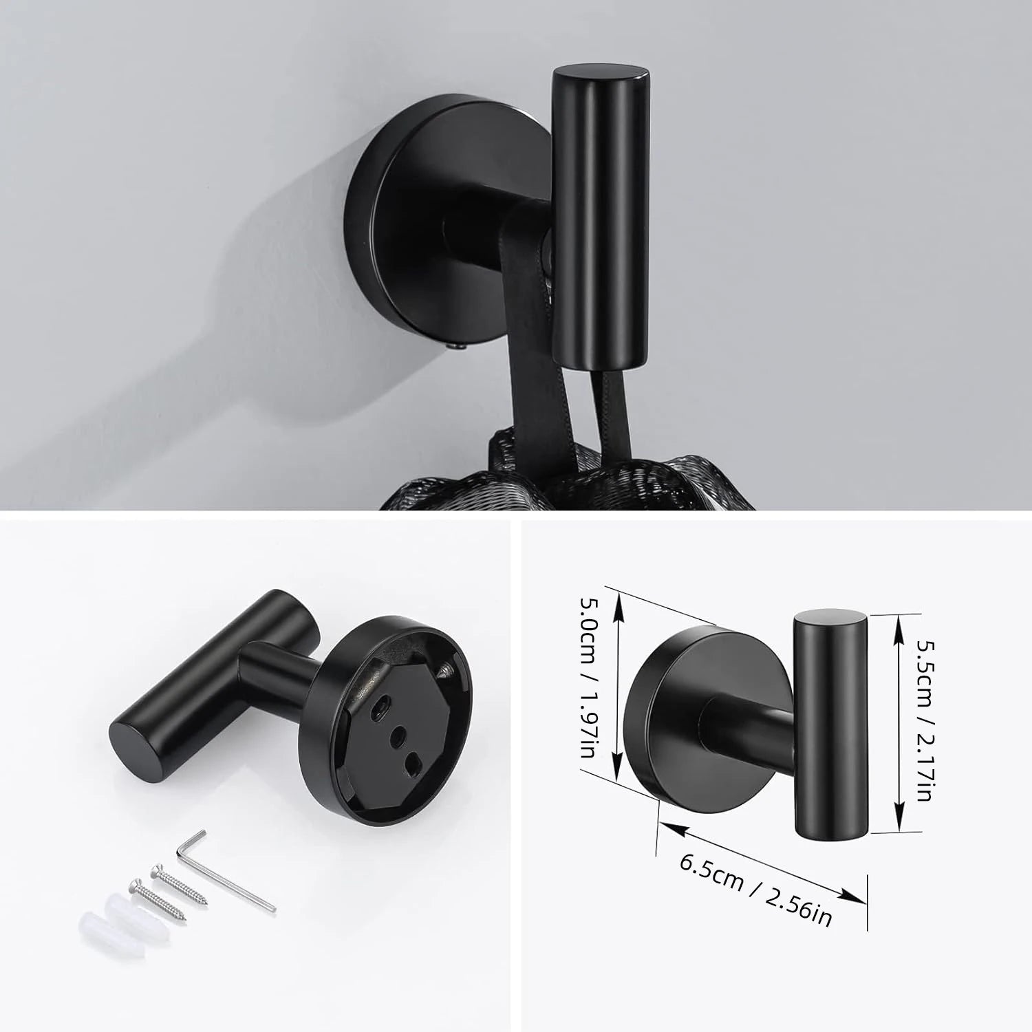 Bathroom Hardware Set Stainless Steel Bathroom Accessories Set Wall Mounted Towel Bar Towel Ring Toilet Paper Roll Holder Set