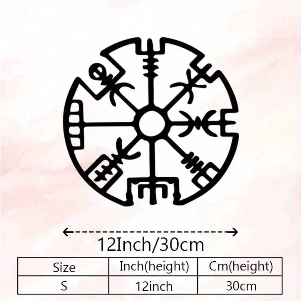 Unique Viking Rune Metal Wall Hanging Ideal For Home Decor Gift Bringing Mythological Inspiration To Your Personal Space