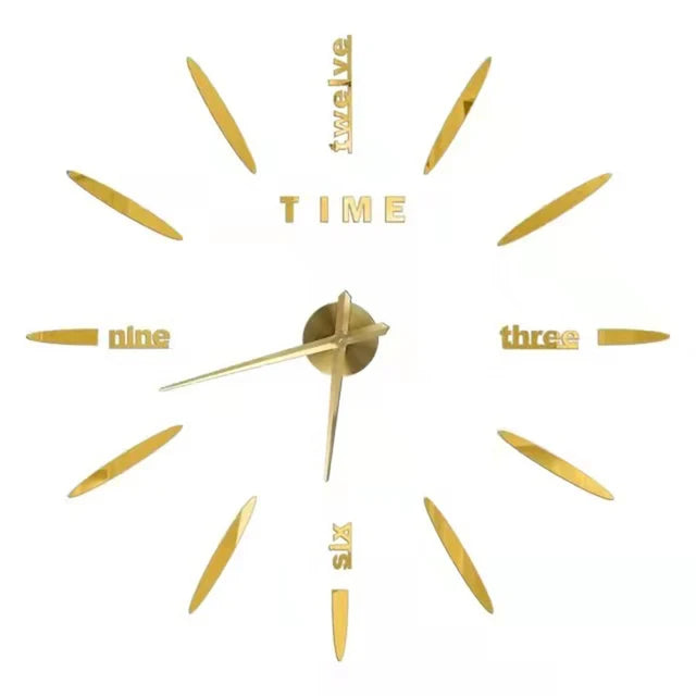3D Wall Clock Luminous Frameless Wall Clocks DIY Digital Clock Wall Stickers Silent Clock for Home Living Room Office Wall Decor