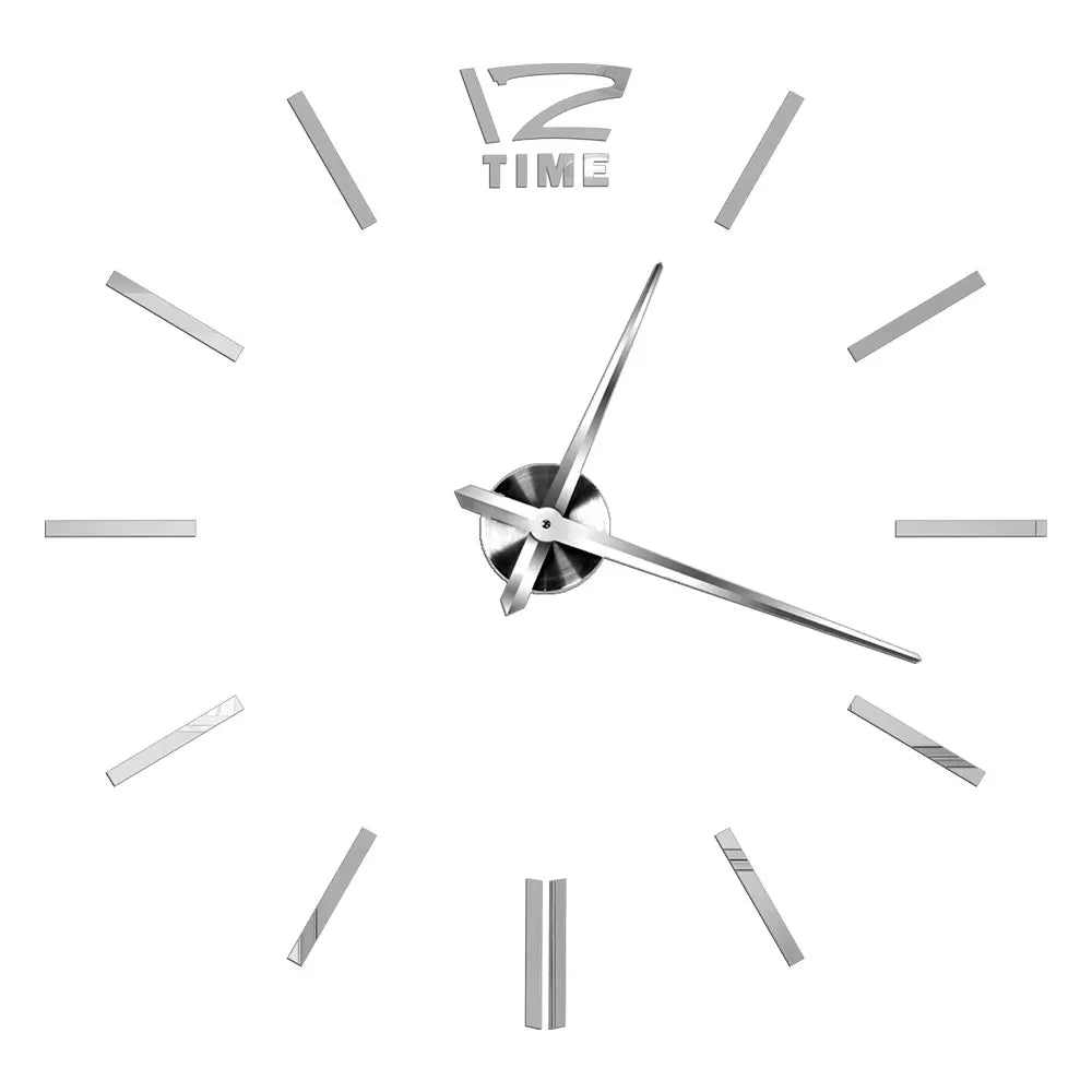 3D Wall Clock Luminous Frameless Wall Clocks DIY Digital Clock Wall Stickers Silent Clock for Home Living Room Office Wall Decor