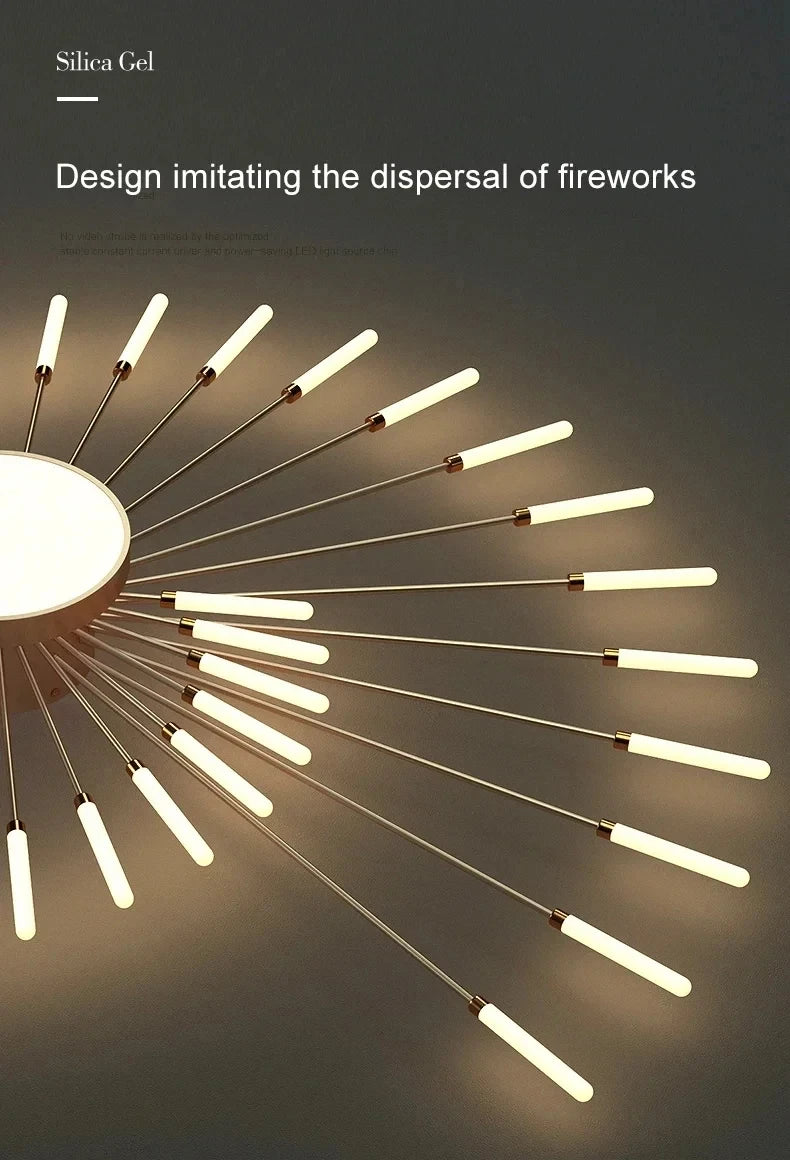 Creative Fan Shaped LED Ceiling Lamp Modern Living Room Light Home Decor Dining Bedroom Kids Room Interior Ceiling Pendant Lamp