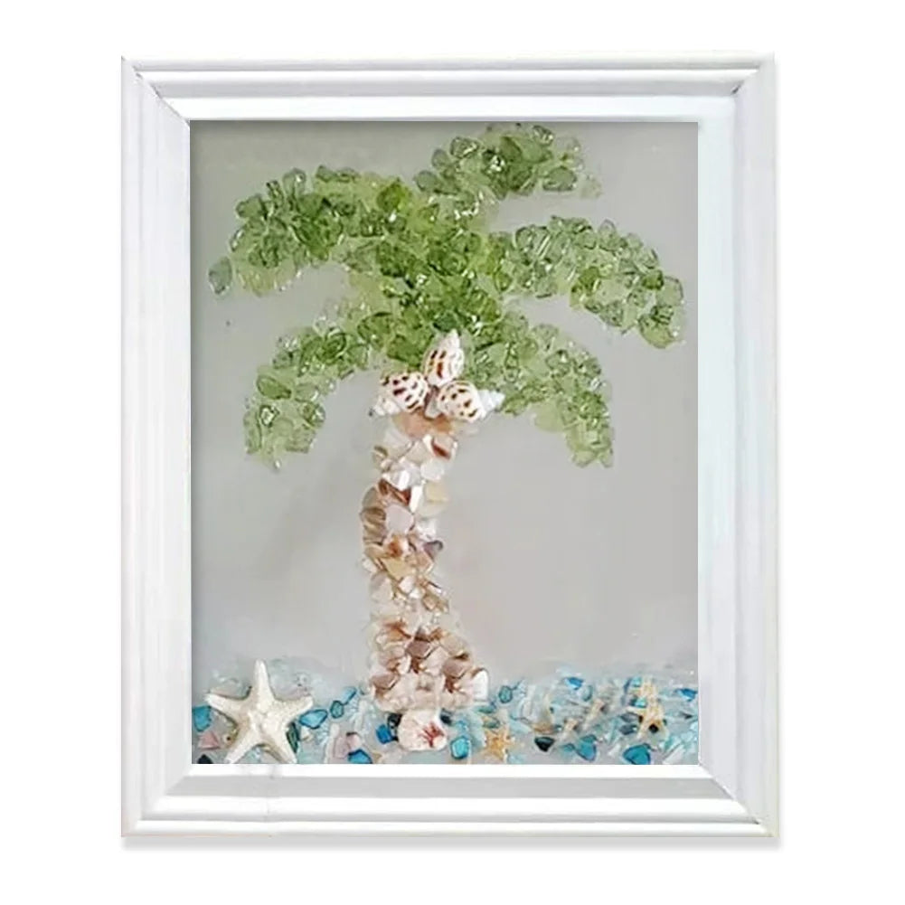 Sea Glass Art Kits Sea Glass Art & Craft Kit Creative Sea Themed Photo Frame Resin Beach Art Kit Gift for Friends