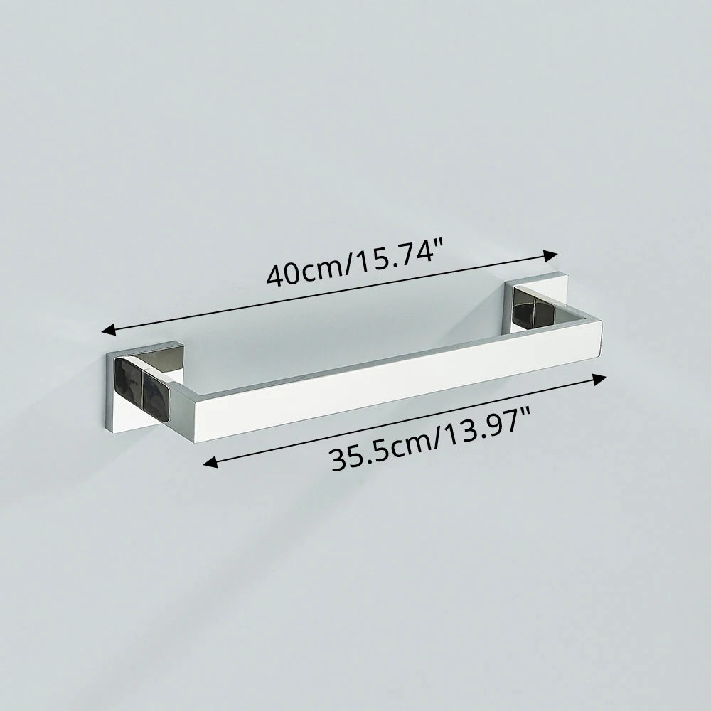 Bathroom Hardware Set Chrome Robe Hook Towel Rail Bar Rack Bar Shelf Tissue Paper Holder Toothbrush Holder Bathroom Accessories