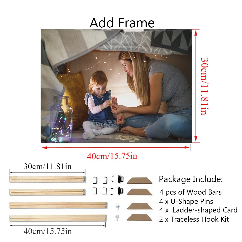 Custom Personal Photos With Frames Canvas Paintings Custom Posters Birthday Gifts Art Photos Pets Wedding Photos Business Logo