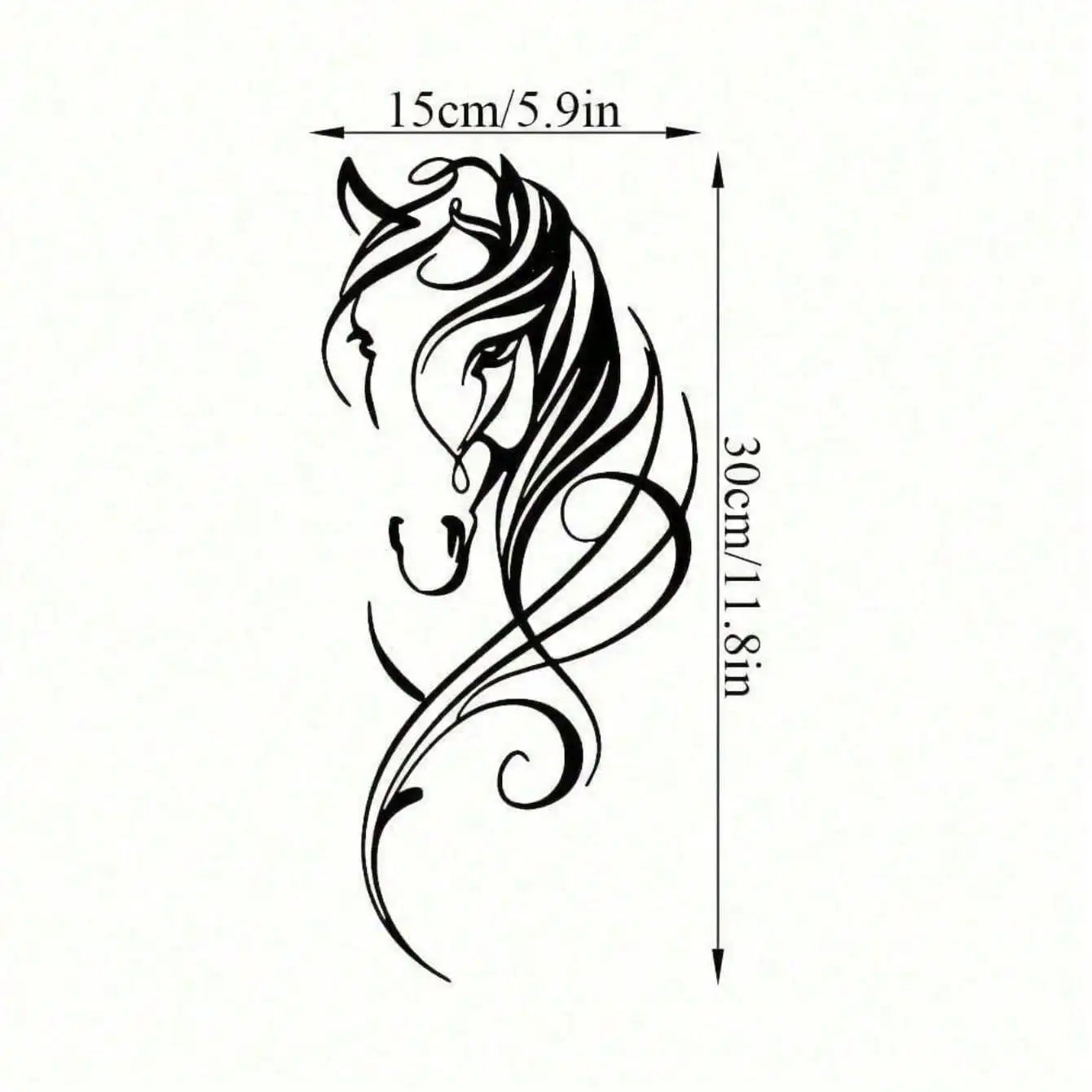 Vintage Horse Metal Wall Art, Handmade Industrial Decor for Cottagecore & Boho Home, Valentine‘s Day & Spring Festival Gift