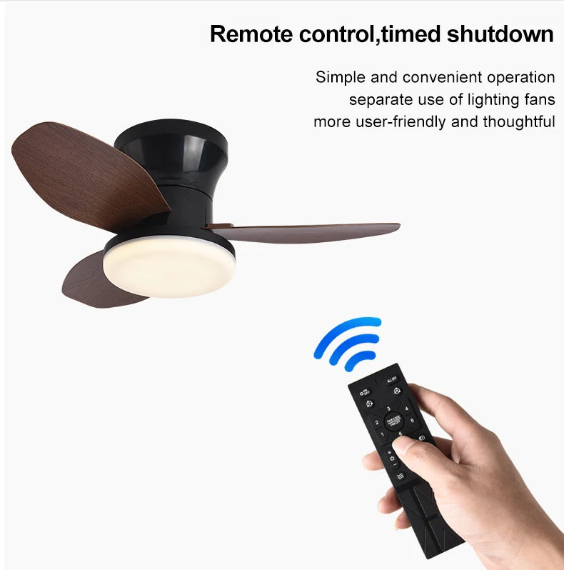 Nordic fan lights, bedrooms, study rooms, dining rooms, modern and minimalist ceiling fan lights, children's rooms, commercial o