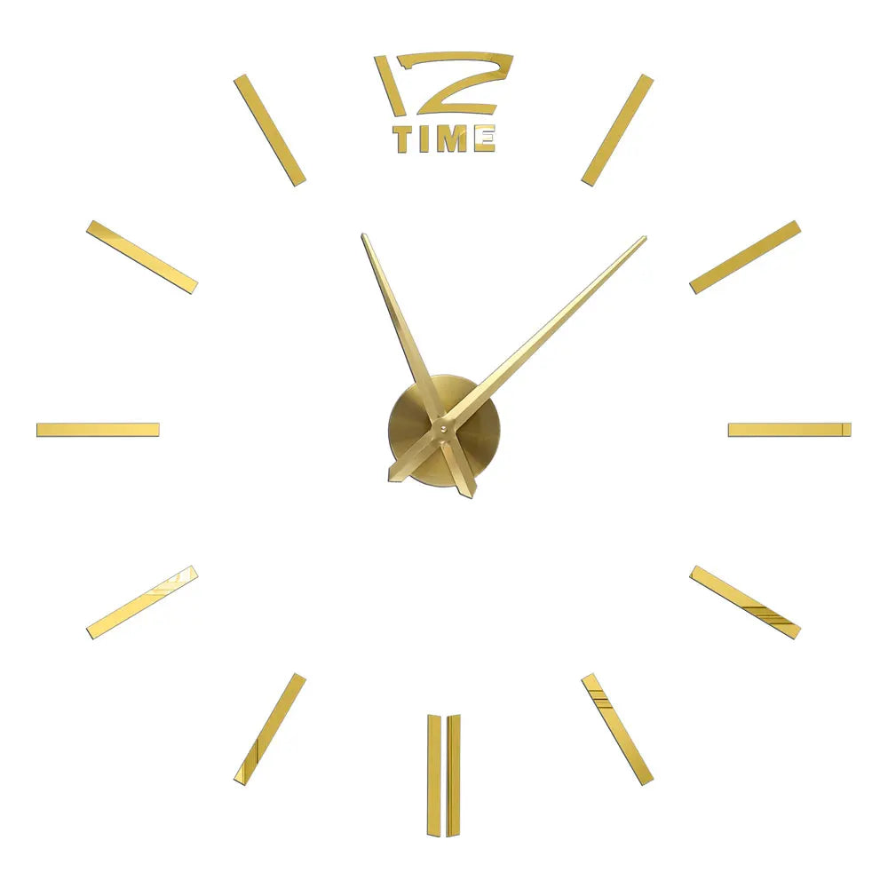 3D Wall Clock Luminous Frameless Wall Clocks DIY Digital Clock Wall Stickers Silent Clock for Home Living Room Office Wall Decor