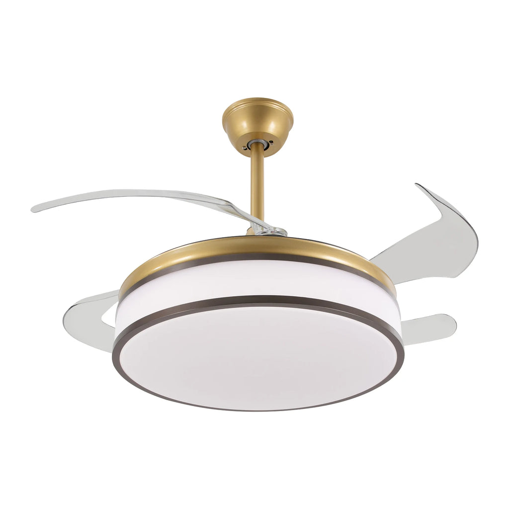 42 Inch Fan Pendant Light，ceiling Fan Light, Ceiling Fan Light with Remote Control, Ceiling Fan Lamp for Bedroom Kitchen