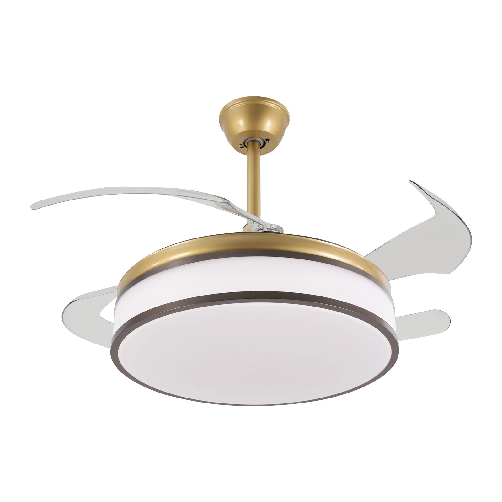 42 Inch Fan Pendant Light，ceiling Fan Light, Ceiling Fan Light with Remote Control, Ceiling Fan Lamp for Bedroom Kitchen