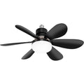 Ceiling Fans with Light Low Profile LED Socket Fan Lamps 3 Colors Dimmable Lighting for Bedroom Kitchen Garage Living Room