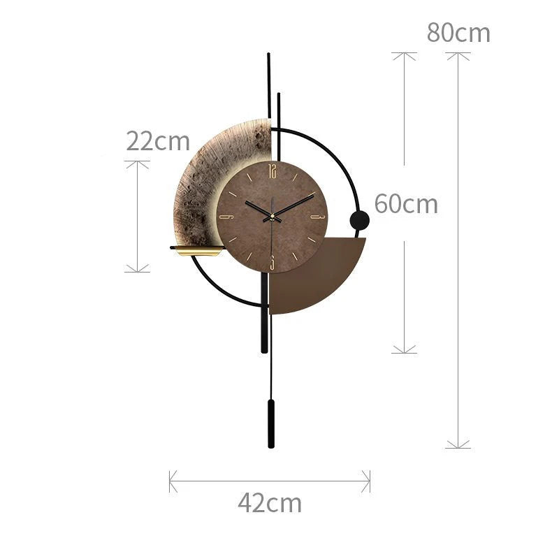 Luminous Wall Clocks Silent Luxury Wall Clock Minimalist Unique Clock Living Room Watches Interior Ornaments Accessories Objects
