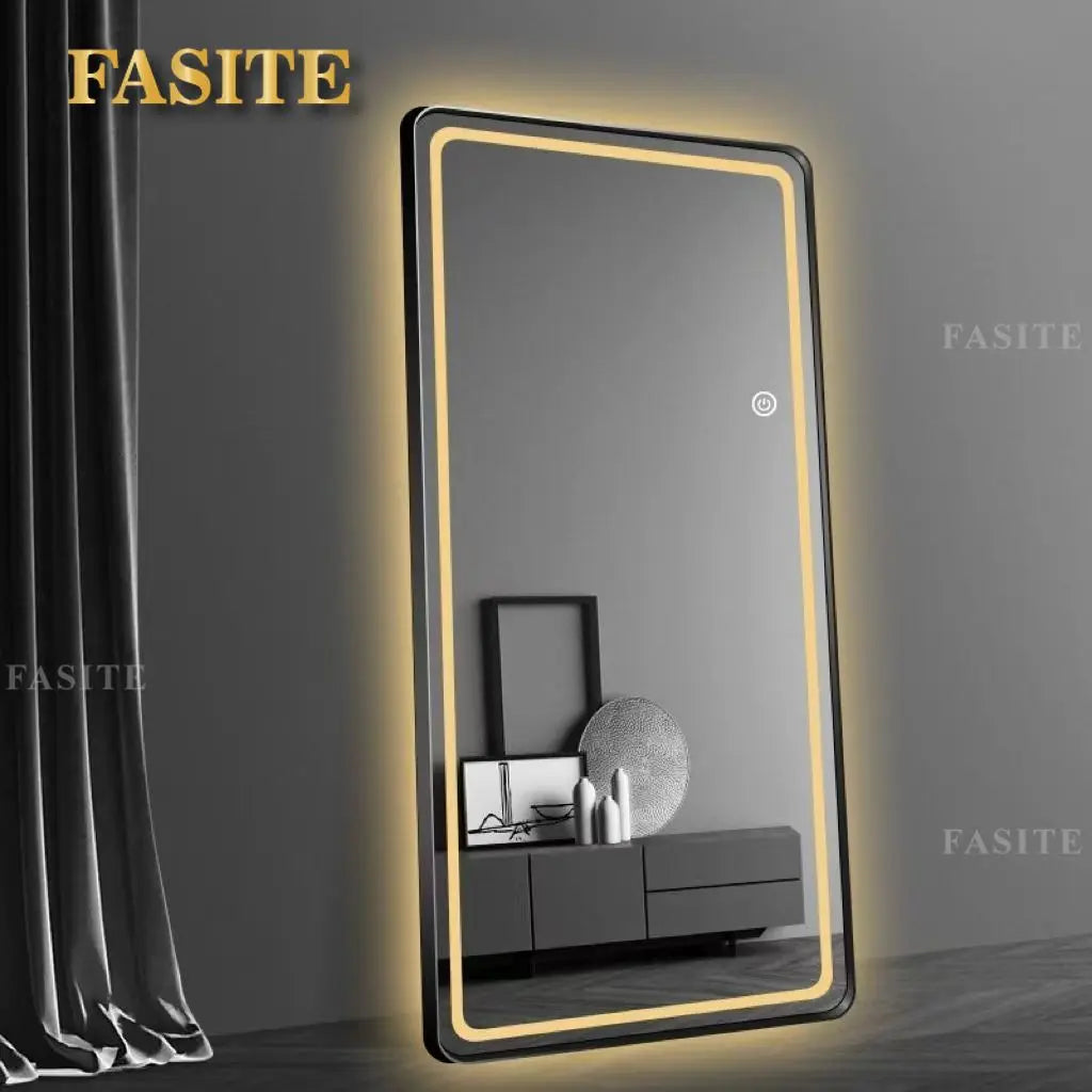 Smart LED with light, full-body , full-length r, fitness, fitting mirror, household