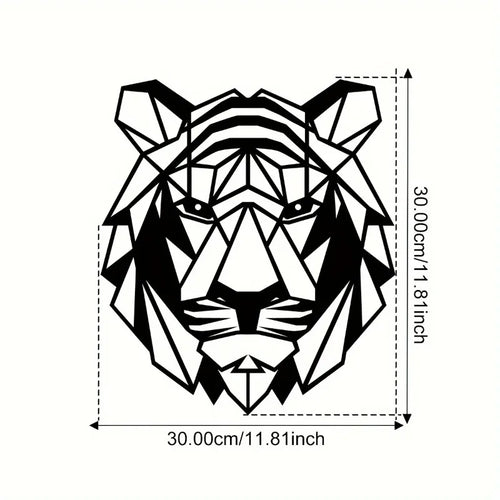 1set Creative Tiger Iron Indoor Outdoor Crafts, Indoor Decoration, Great Choice for Living Room Bedroom, Outdoor Wall Decoration