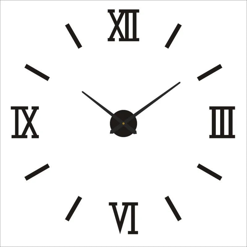 3D Wall Clock Luminous Frameless Wall Clocks DIY Digital Clock Wall Stickers Silent Clock for Home Living Room Office Wall Decor