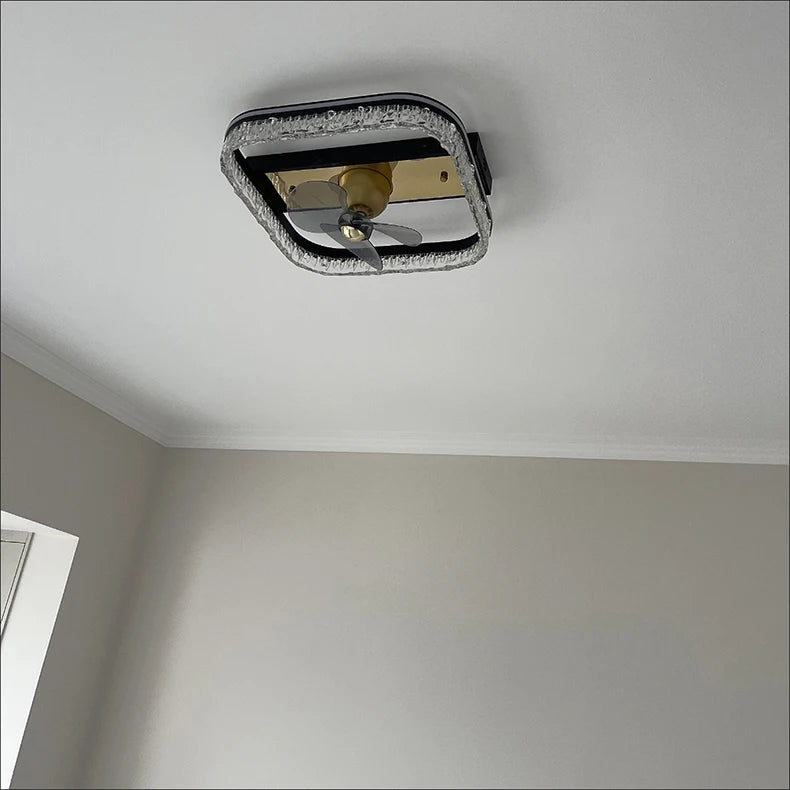 Modern ceiling lamps bedroom folding Ceiling fan ceiling fan with led light and control ceiling lamp for living room lighting