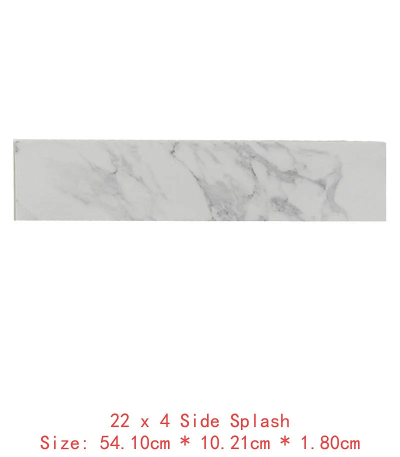 43"x22" Bathroom Vanity Top, Sintered Stone Carrara White Sink Top with Rectangular Undermount Ceramic Sink and Vanity
