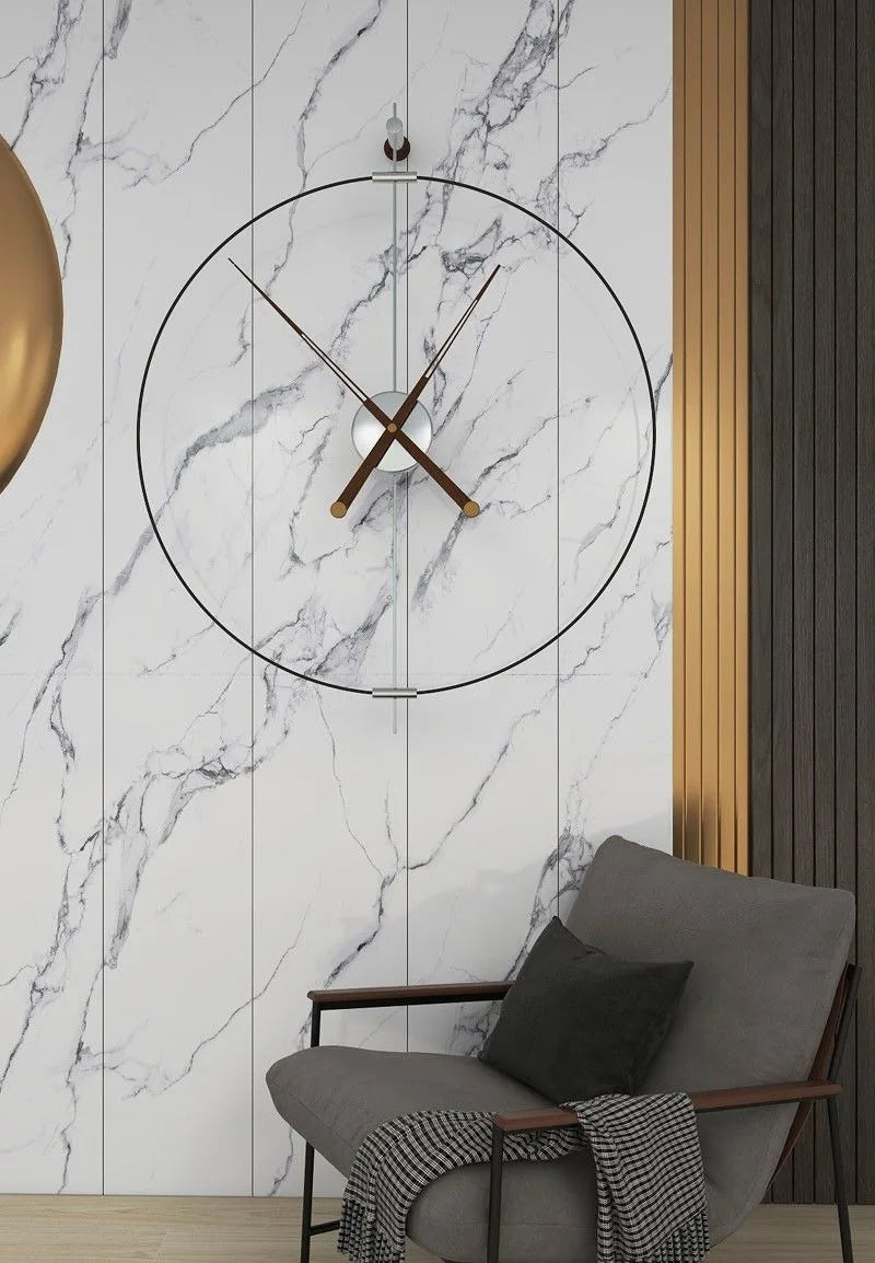 Spain Large  Wall Clocks Nordic Clock Watches Luxury Large Living Room Clocks Design Watch Wall Modern Home Decoration