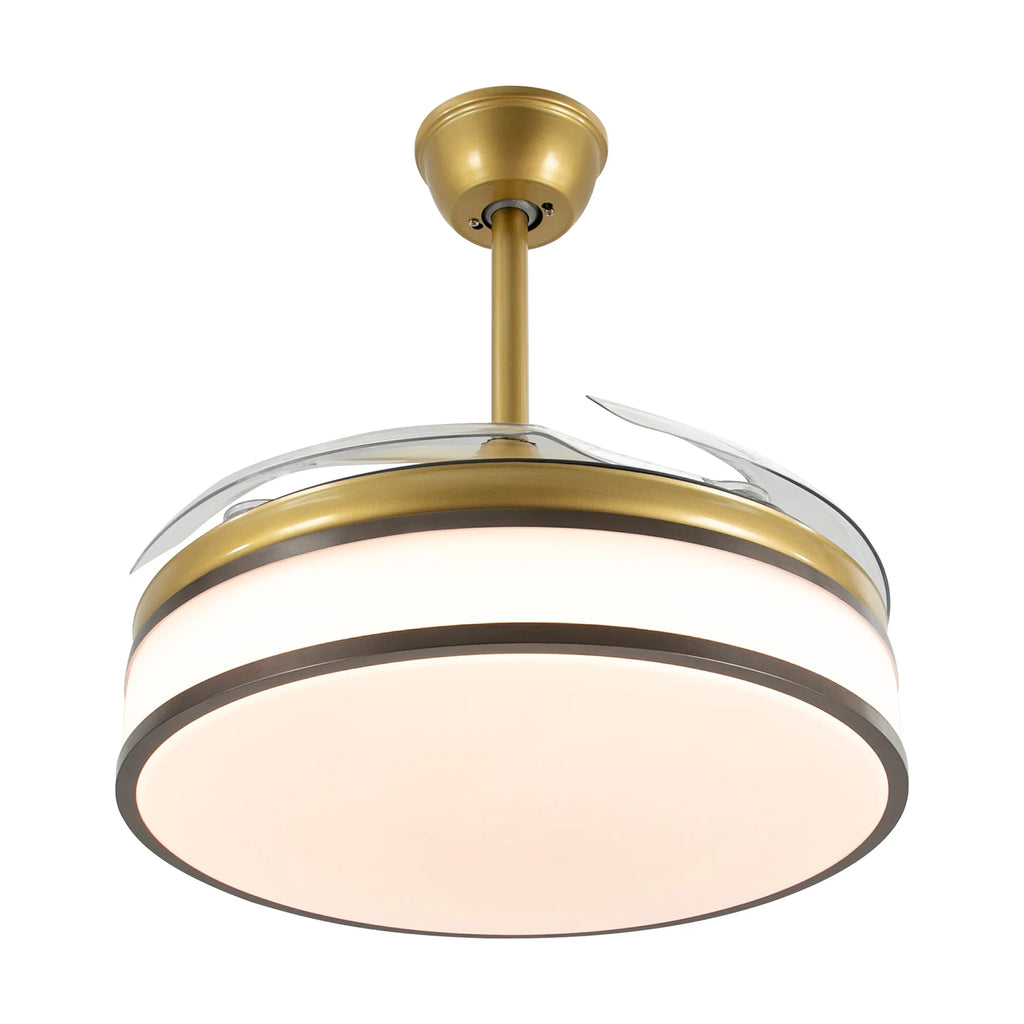 42 Inch Fan Pendant Light，ceiling Fan Light, Ceiling Fan Light with Remote Control, Ceiling Fan Lamp for Bedroom Kitchen