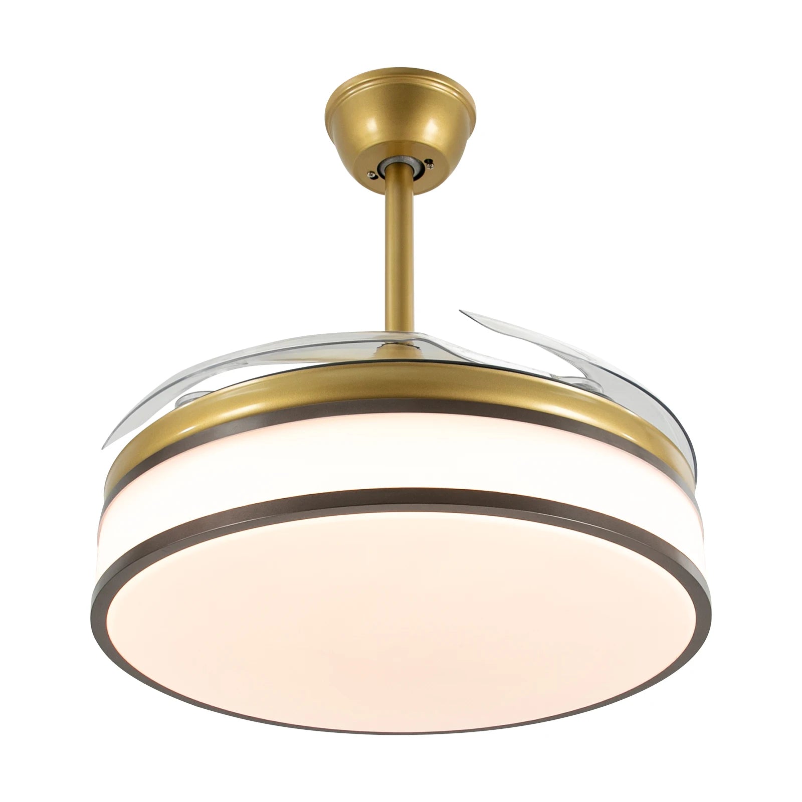 42 Inch Fan Pendant Light，ceiling Fan Light, Ceiling Fan Light with Remote Control, Ceiling Fan Lamp for Bedroom Kitchen