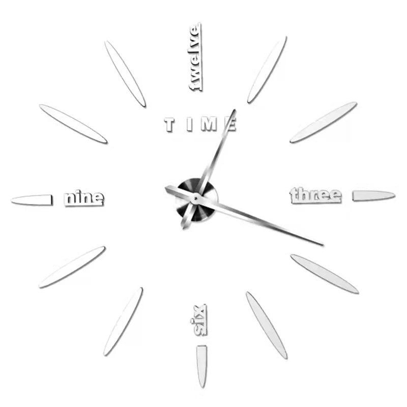 3D Wall Clock Luminous Frameless Wall Clocks DIY Digital Clock Wall Stickers Silent Clock for Home Living Room Office Wall Decor