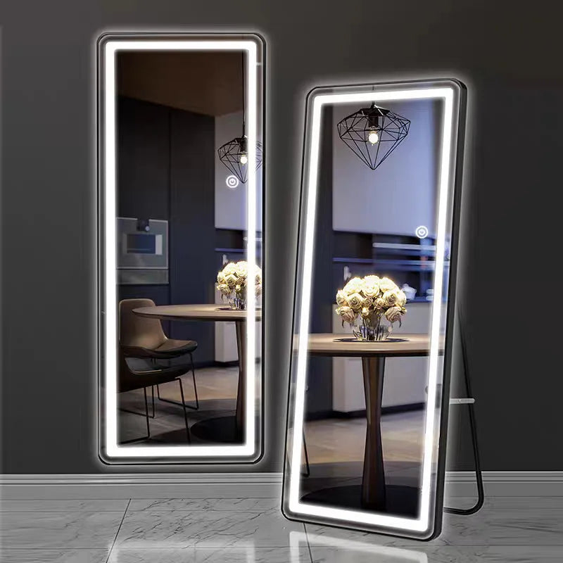 Smart LED with light, full-body , full-length r, fitness, fitting mirror, household