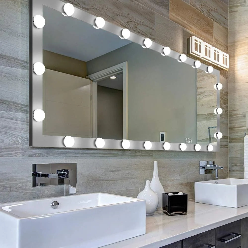 Vanity Mirror with Lights, Full Length Mirror 63 x 24,LED Standing/Wall-Mounted/Floor Mirror/Makeup Mirror