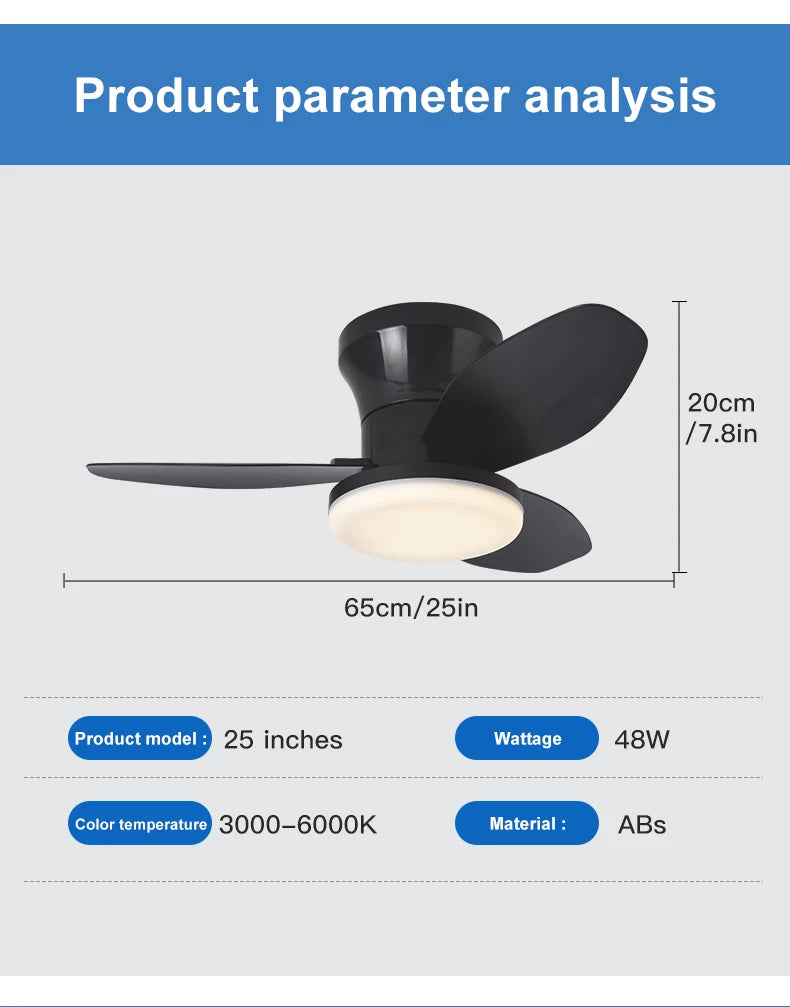 Nordic fan lights, bedrooms, study rooms, dining rooms, modern and minimalist ceiling fan lights, children's rooms, commercial o