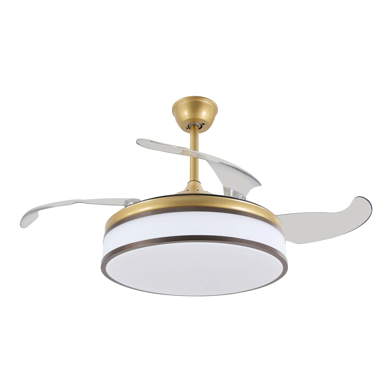 42 Inch Fan Pendant Light，ceiling Fan Light, Ceiling Fan Light with Remote Control, Ceiling Fan Lamp for Bedroom Kitchen