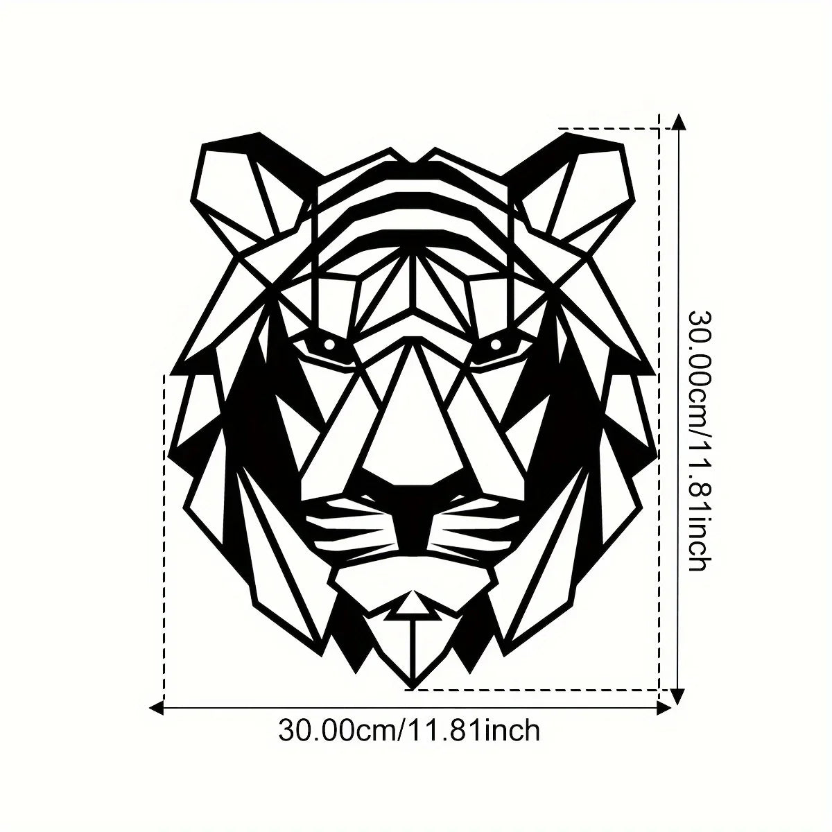 1set Creative Tiger Iron Indoor Outdoor Crafts, Indoor Decoration, Great Choice for Living Room Bedroom, Outdoor Wall Decoration