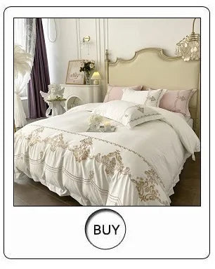 600TC Egyptian Cotton Chic Butterfly Embroidery Bedding Set 100% Cotton Duvet Cover Set Flat/Fitted Bed Sheet Pillowcases 4Pcs